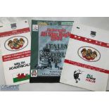 Trio of Rugby Programmes from Games in Italy (3): 2 involving I Dogi, versus New Zealand & Welsh