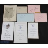 Autographs - Boxing Selection - includes Boxing Writers Award: four page multi-signed menu by the