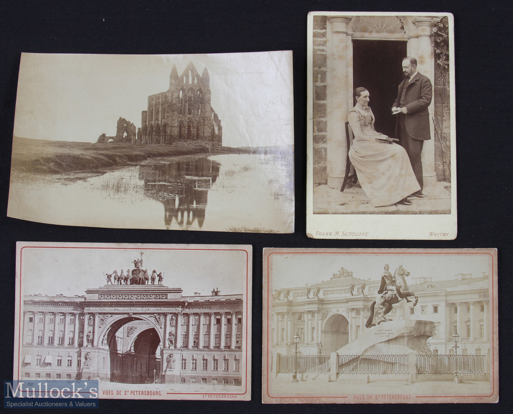 1870-1880 Cabinet Photographs to include Whitby Abbey - original Photograph by Frank Sutcliffe,