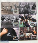 2003 NZ Centenary of Test Rugby Postcards (6): Super collection of cards depicting scenes from 1937s