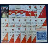 1948-1990 England Home Rugby Programmes v Wales (22): A splendid run of Twickenham issues from