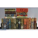 Decorative Period + Antiquarian 24 Hardcover Books with Picture Board & Gilt Spines, to include