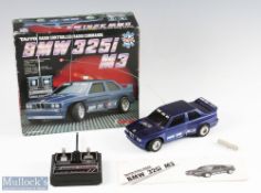 Taiyo Japan BMW 325i M3 Radio Controlled Car Boxed with dark blue body with controller, appears