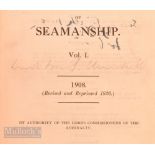 Winston Churchill (1874-1965) Signed Book - 1926 'Manual of Seamanship' Vol I, 1908 revised and