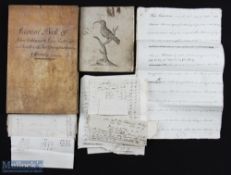 Northumberland - Tuggle Hall, Bamburgh. Fascinating group of documents relating to the sale of all