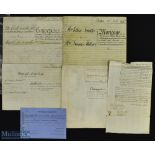 18th and 19th century Indenture Selection to include Sussex Conveyance Indenture 1879 between The