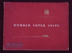 Humber Super Snipe 1950 Sales Catalogue - very fine multicoloured 16 page Catalogue with 14