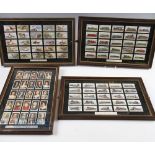 Frames Cigarette Cards to include 2 flowers sets Players Kings & Queens of England, Players Game