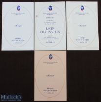 1977, 1979 & 1981 France v Wales Rugby Dinner Menus (3): From those three consecutive Welsh away