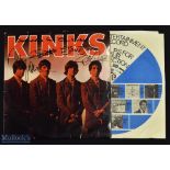 The Kinks Signed Record Album 1964 a Pye popular NPL 18096 Monaural Signed by all 4 members Ray