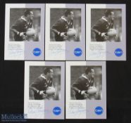 Campo! Photo cards signed by David Campese (5): The Aussie legend has neatly hand signed each of the