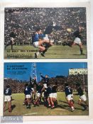 1967 French Rugby Tour of South Africa Poster: 'Magnifique' ex-magazine poster of action images from