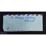 General Field Marshall Albert Kesseiring signed on a clipped airmail envelope WWII German Army