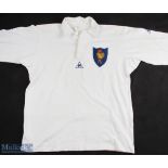 Alain Lorieux (b.1956) Match Worn France 1984 international Rugby Jersey: In white, embroidered blue