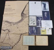 WWI and WWII Military Signed Photographs and Ephemera to include a 1940s autograph album