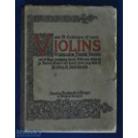 Catalogue Of Violins - Issued By Rushworth & Dreaper, 13 Islington, Liverpool c1910, a very
