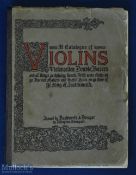 Catalogue Of Violins - Issued By Rushworth & Dreaper, 13 Islington, Liverpool c1910, a very