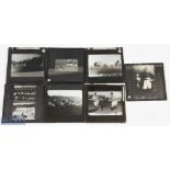 c1930 Seven Rugby League Glass Plate Slides an interesting selection of black & white photographic