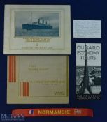 A Good Shipping Lot to include Catalogues + Cap Silk, RMS Queen Mary "The Stateliest Ship Now in