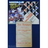 1956-1990 France v England Rugby Programme Selection (3): A classic 'French Flimsy' from 1956, a