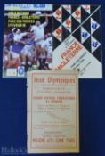 1956-1990 France v England Rugby Programme Selection (3): A classic 'French Flimsy' from 1956, a