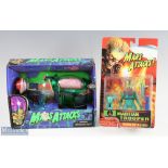 Two Mars Attacks Boxed Toys 1996 Topps Martian Brain Disintegrator gun and 1996 Trendmasters Martian