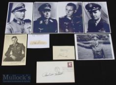 Selection of Military related Autographs featuring Paul Tibbets (1915-2007), Major Otto Ernst