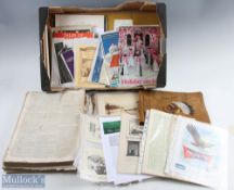 A Quantity of mixed Ephemera, with noted items of Empty Native American photograph album, leather