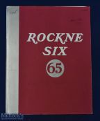 Rockne Six "65" Cars 1932 sales fold out to poster size Sales Brochure Illustrating and with