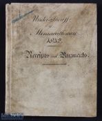 Monmouthshire the receipt and payment book for the Under Sheriff of Monmouthshire, 1832. Pigskin