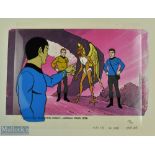 c1976 Star Trek Filmation Norway Animation Cel Background Production art, this is an original