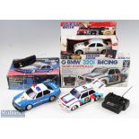 Three Boxed Radio-Controlled Cars SC, Hong Kong 1:18 BMW 320i Racing, Dickie BMW Touring Racer, poor