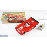 Piko 1:12 Scale Remote Controlled Ferrari 312 PB Racing Car in red with racing decals, with grey