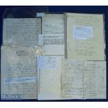 Various Letters and Documents - Sir Augustus Harris (1852-1896) Manager of Drury Lane and William