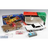 Ecstasy Boxed Battery-Operated Remote-Controlled Mercedes 450-SLC Car with white body and grey