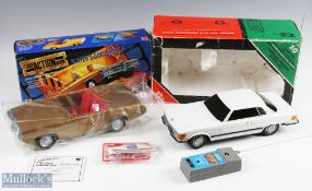 Ecstasy Boxed Battery-Operated Remote-Controlled Mercedes 450-SLC Car with white body and grey