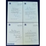 1975-1984 The Rt Hon Edward Heath MBE MP House of Commons Signed letters, 4 letters all to a Rev