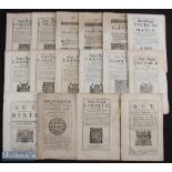 1654-1710 Acts of Parliament, a collection of 13 acts, with noted items of Frauds by tenants 1710,