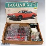Bandai, Japan 1:16 Scale Jaguar XJ-S Model Kit appears complete with parts still attached to sprue