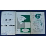 1955-1972 Ireland v S Africa Rugby Programme Selection (3): Very interesting and harder-to-find