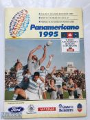 Very Rare 'Panamericano 1995' Rugby Programme: Fold out glossy card for 3 team tournament hosted