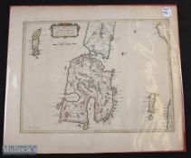 Scotland, The Isle of Islay 1654 - a rare map from Blaeu's Atlas of Scotland, hand coloured in