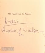 Royalty - Wallis, Duchess of Windsor Signed 'The Duchess of Windsor Memoirs The Heart Has It's