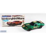 Chi Hung Battery Operated Lamborghini Miura Car Boxed with green body and original stickers, with