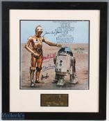 Star Wars Personally Multi Signed Framed Record Sleeve Display on a London Symphony Orchestra record