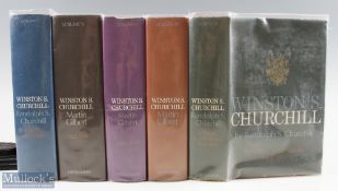 Winston S Churchill by Martin Gilbert - Volumes 1-5 - all first editions of this monumental official