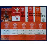 1955-2003 Wales v England Rugby Programme Selection (10): The Cardiff issues from 1955, 57, 59,
