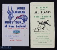 1953/54 & 1956 All Blacks Rugby Tour Itineraries (2): From the visit to the UK and then as hosts