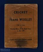 Cricket Flick Book - Frank Woolley 1936 - double sided flick book showing him "Pull to leg and