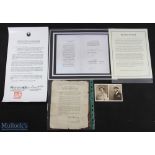 WWII reproduced Documents - all are reproduction or have Facsimile Signatures to them, to include
